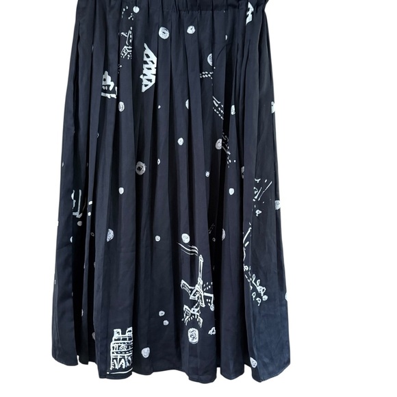 Yoshi Kondo Black Patterned Maxi Skirt - Picture 2 of 9